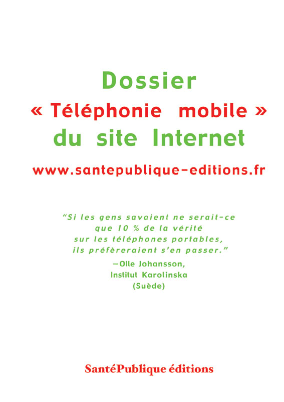 Dossier « Téléphonie mobile »