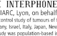 Tlphone portable et cancer du cerveau : que penser des rsultats de l'tude Interphone ?